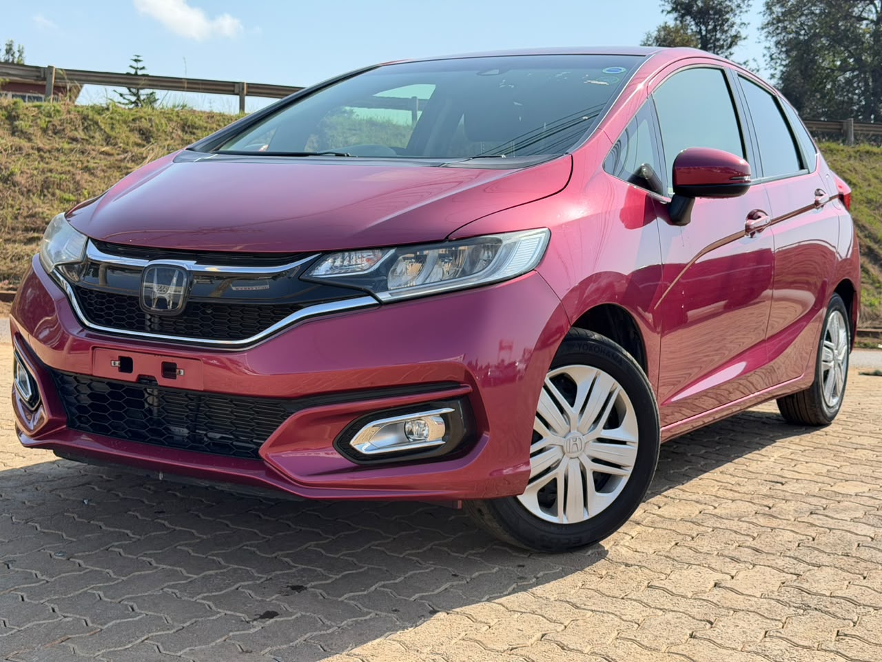 2019-Honda Fit- Wine Red